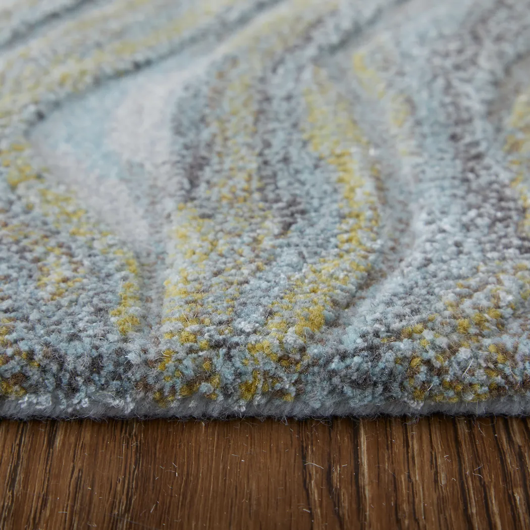 Ochkan Blue/Green 4' x 6' Rug - Image 5