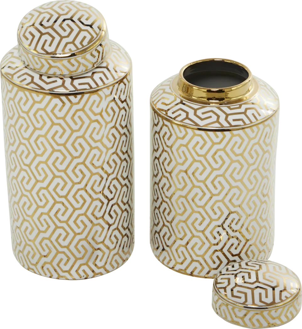 Octomo Gold Jar, Set of 2 - Thumbnail - Image 4