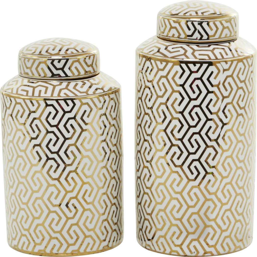 Octomo Gold Jar, Set of 2 - Thumbnail - Image 5