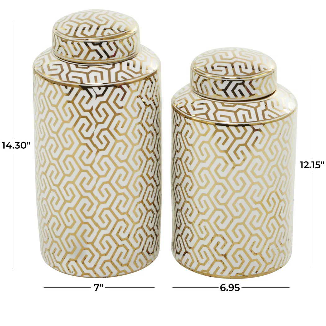 Octomo Gold Jar, Set of 2 - Thumbnail - Image 6