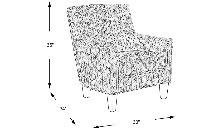 Dimension Image. Please refer to the Dimension Tab on this page for dimension details.