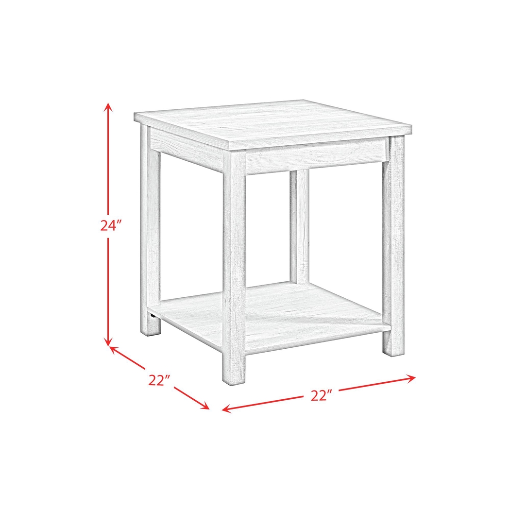 Odera White 3 Pc Occasional Table Set - Thumbnail - Image 6