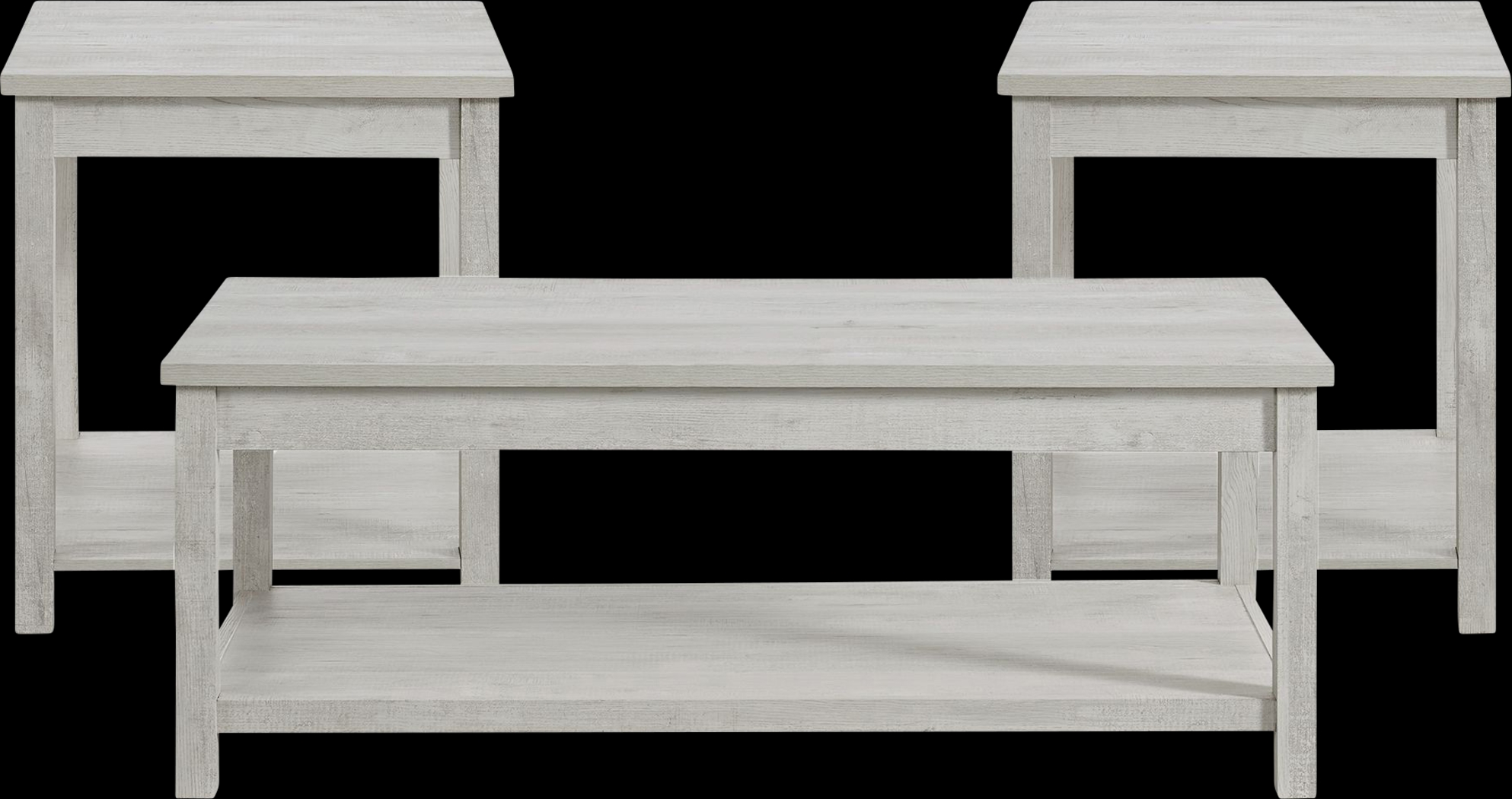 Odera White 3 Pc Occasional Table Set - Thumbnail - Image 1