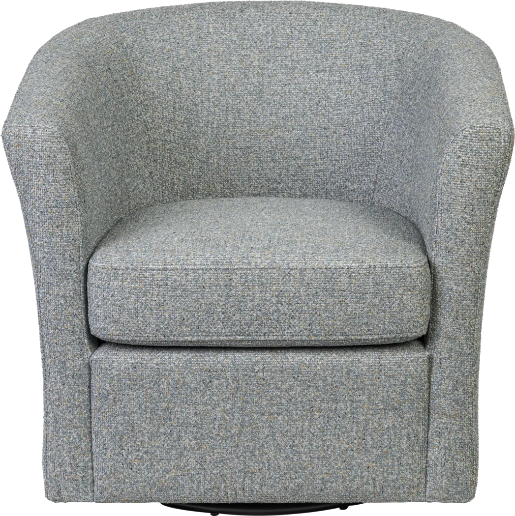 Odessa Blue Swivel Chair - Thumbnail - Image 2