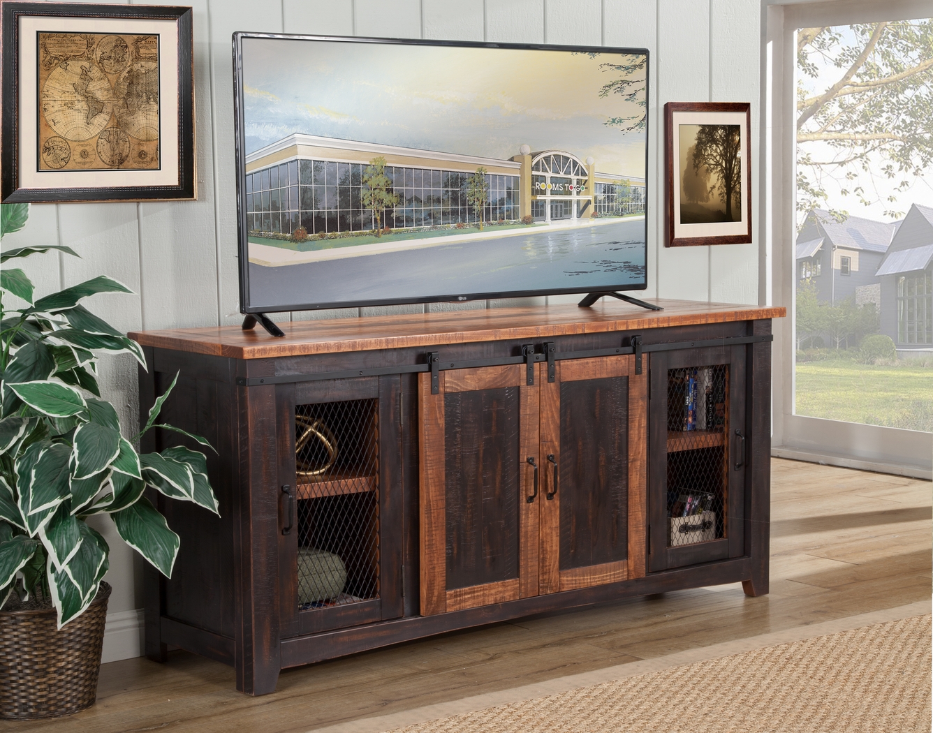 Odessa Crossing Black 65 in. Console - Thumbnail - Image 3