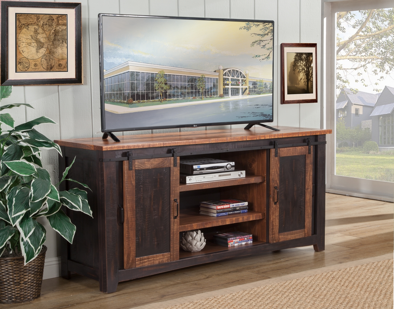 Odessa Crossing Black 65 in. Console - Thumbnail - Image 4