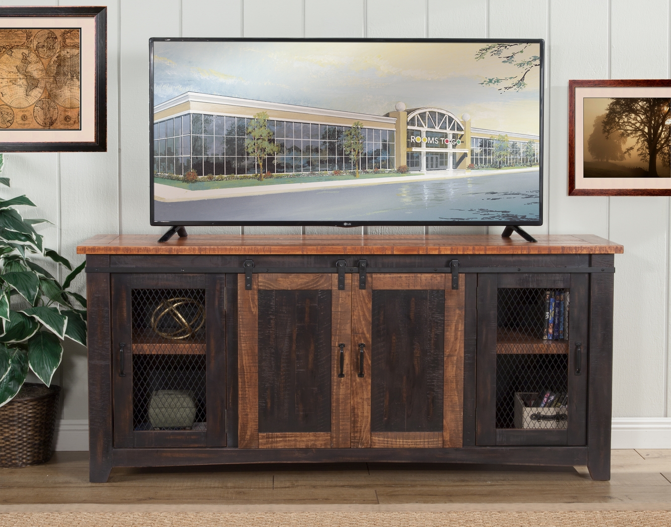 Odessa Crossing Black 65 in. Console - Thumbnail - Image 5