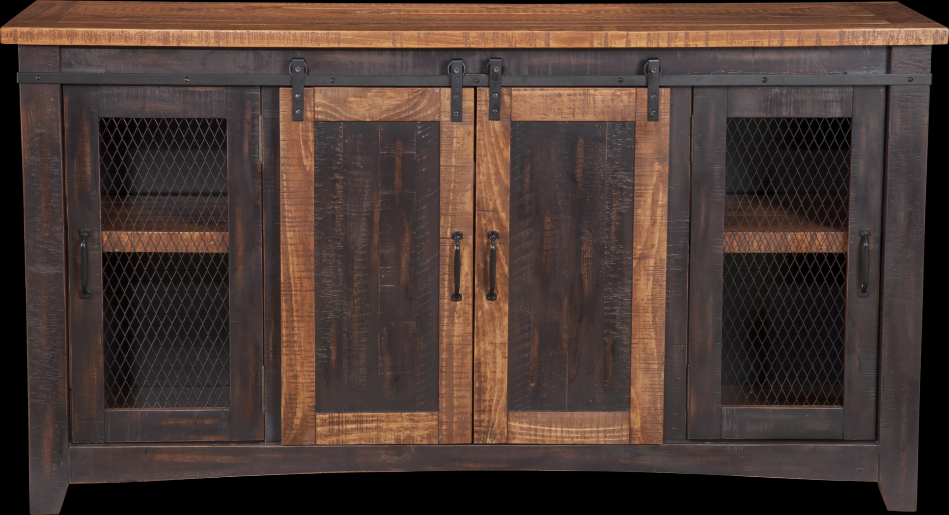 Odessa Crossing Black 65 in. Console - Thumbnail - Image 1