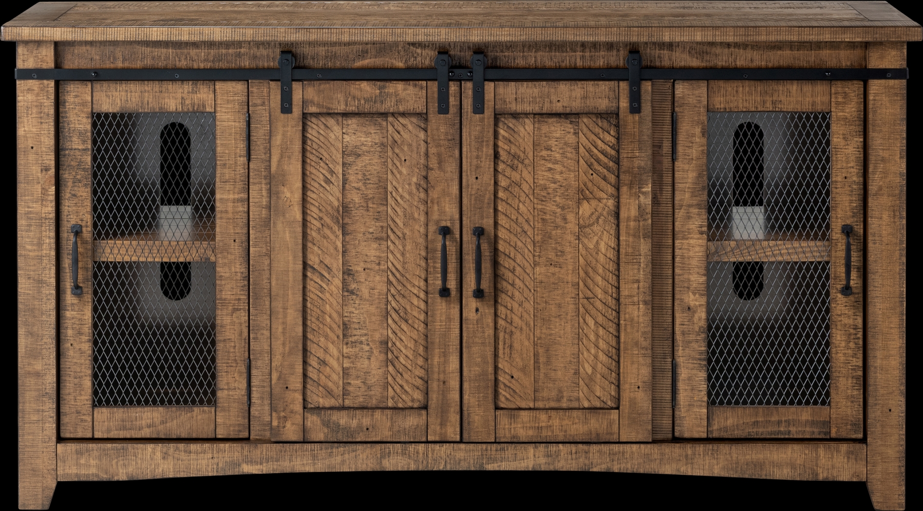 Odessa Crossing Dark Brown 65 in. Console - Thumbnail - Image 7