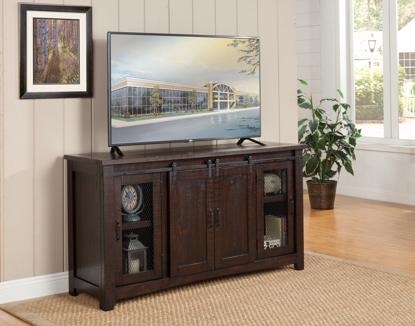 Odessa Crossing Espresso 65 in. Console - Thumbnail - Image 3