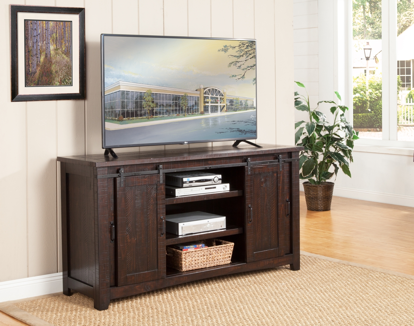 Odessa Crossing Espresso 65 in. Console - Thumbnail - Image 4