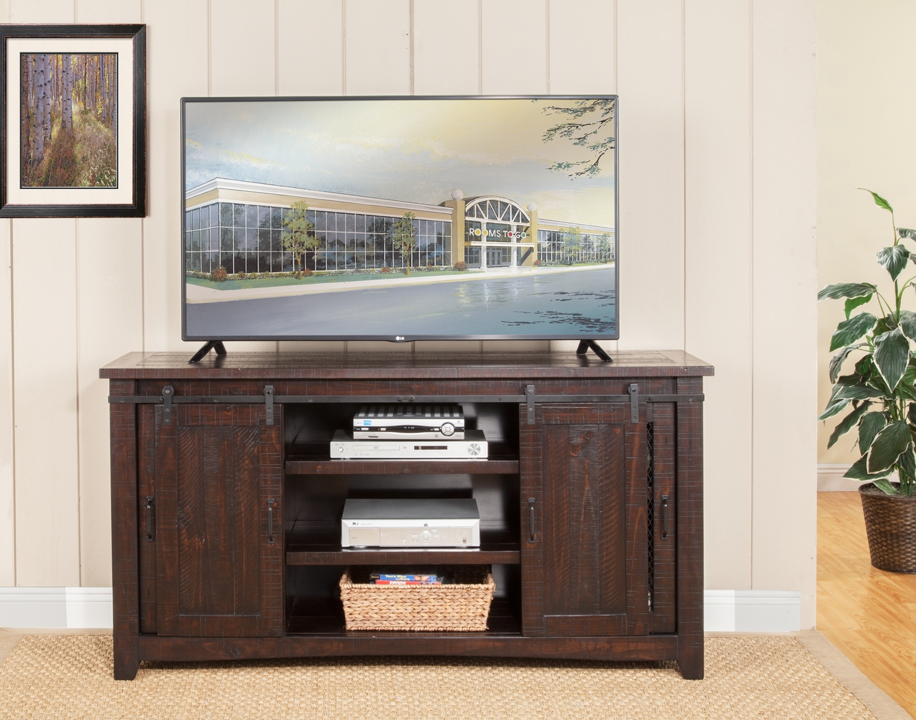 Odessa Crossing Espresso 65 in. Console - Thumbnail - Image 5