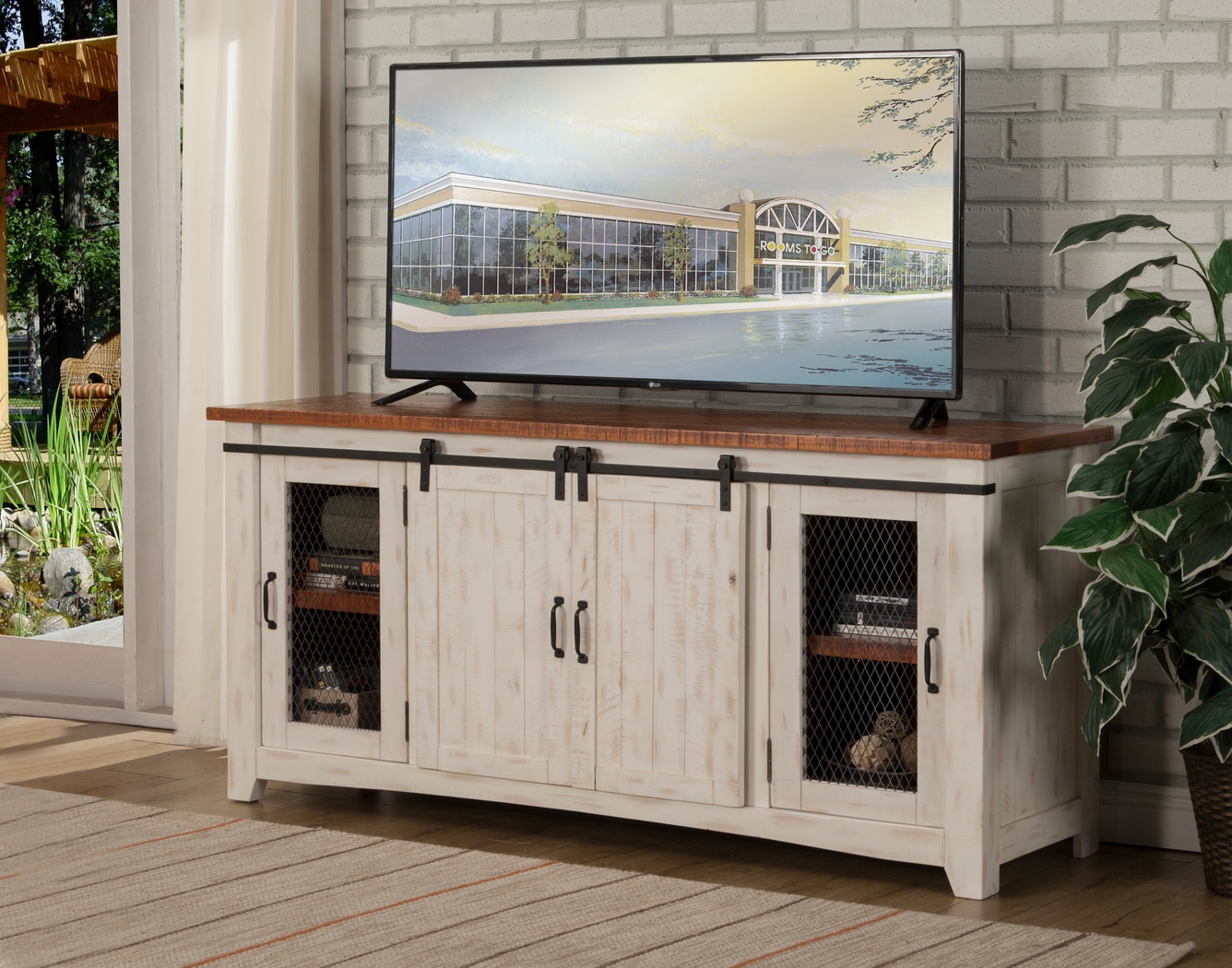 Odessa Crossing Tobacco 65 in. Console - Thumbnail - Image 3