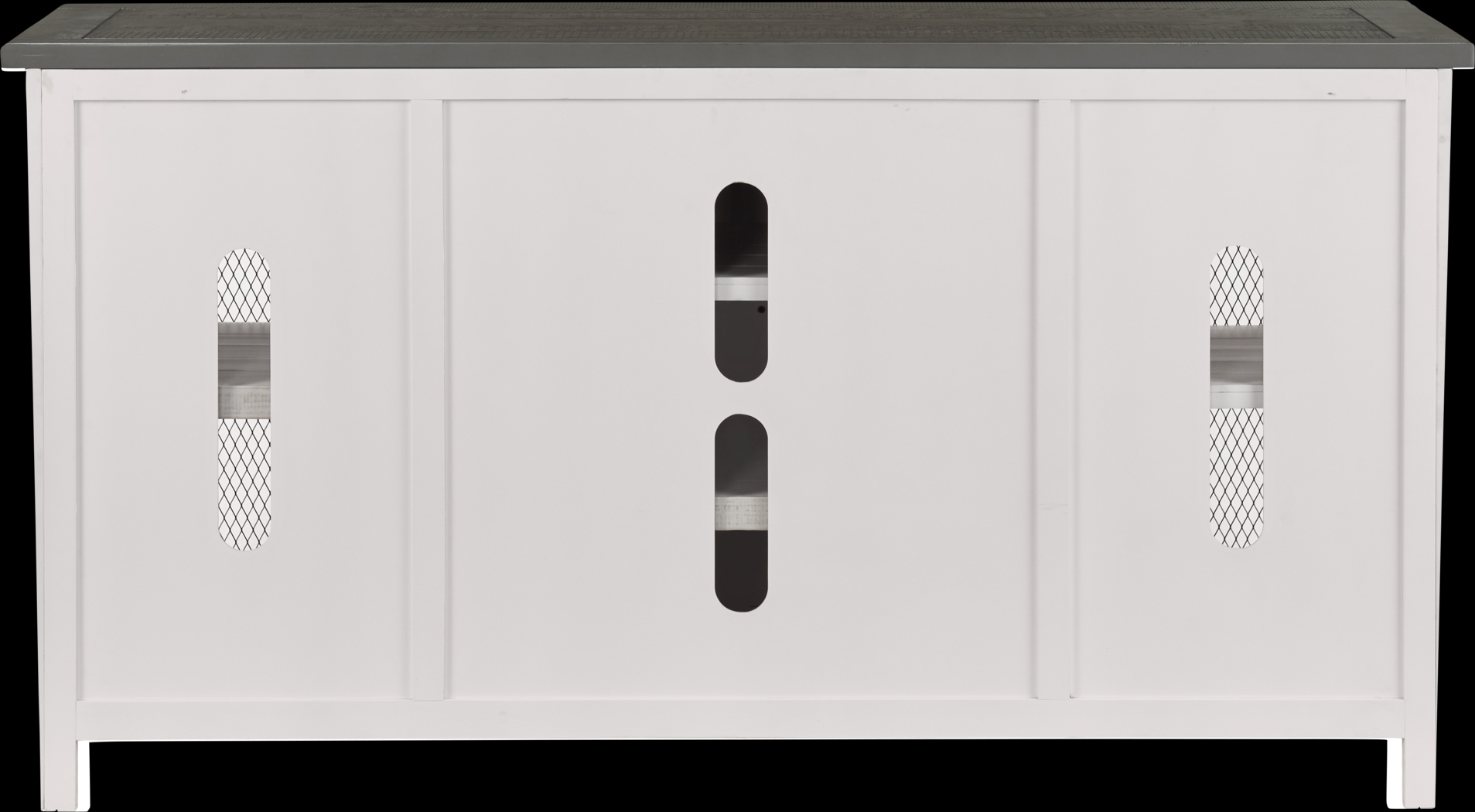 Odessa Crossing White 65 in. Console - Thumbnail - Image 3