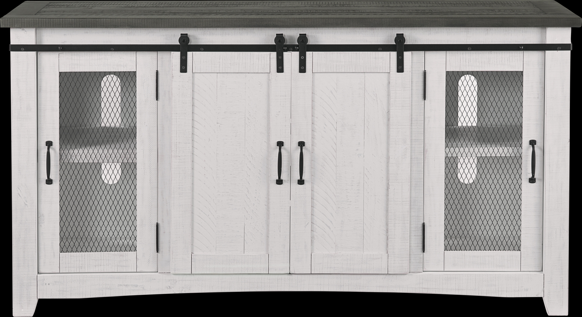 Odessa Crossing White 65 in. Console - Thumbnail - Image 6