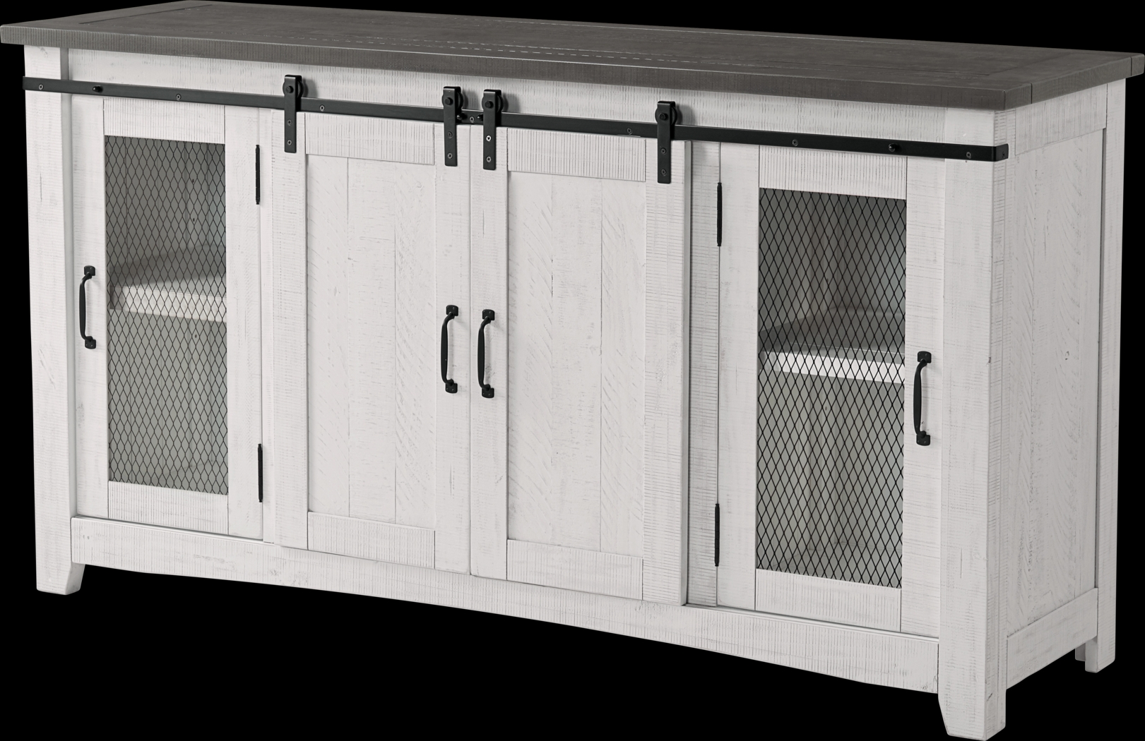 Odessa Crossing White 65 in. Console - Thumbnail - Image 1
