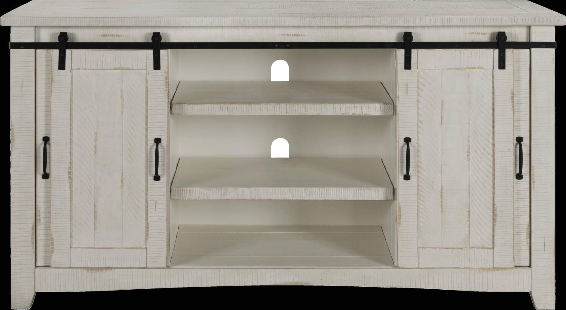 Odessa Crossing White 65 in. Console - Thumbnail - Image 4