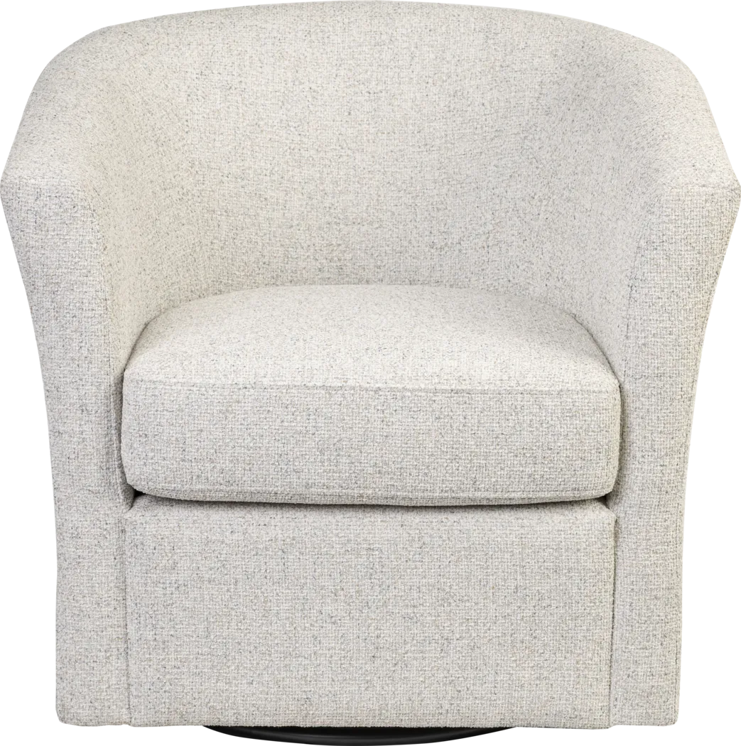 Odessa Ivory Swivel Chair - Thumbnail - Image 2