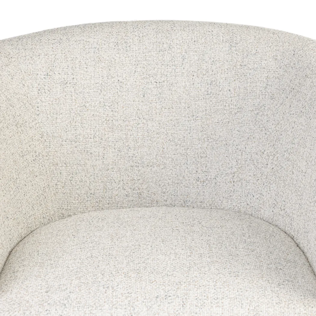 Odessa Ivory Swivel Chair - Thumbnail - Image 3