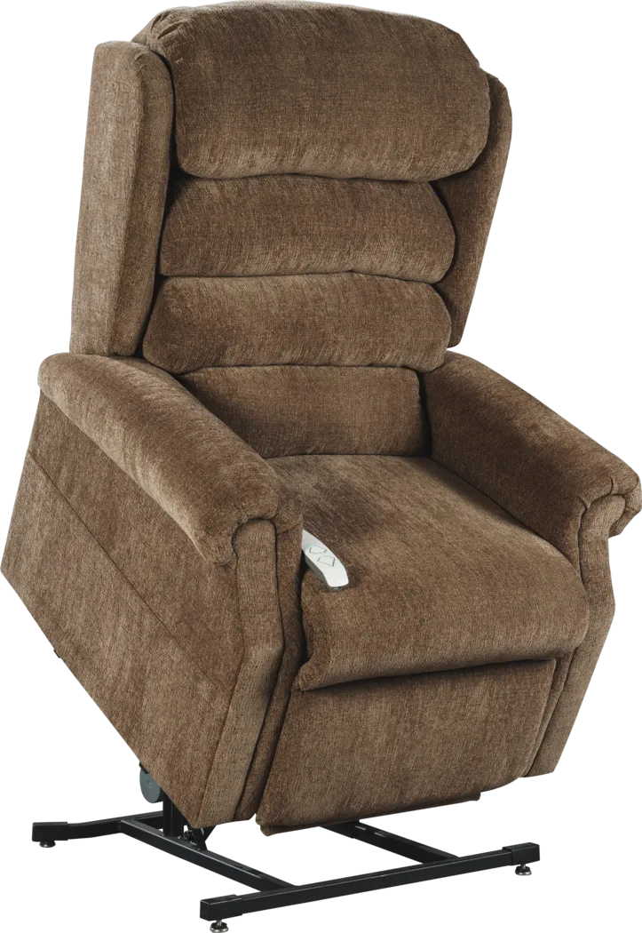 Odette Caramel Lift Chair Recliner - Thumbnail - Image 1