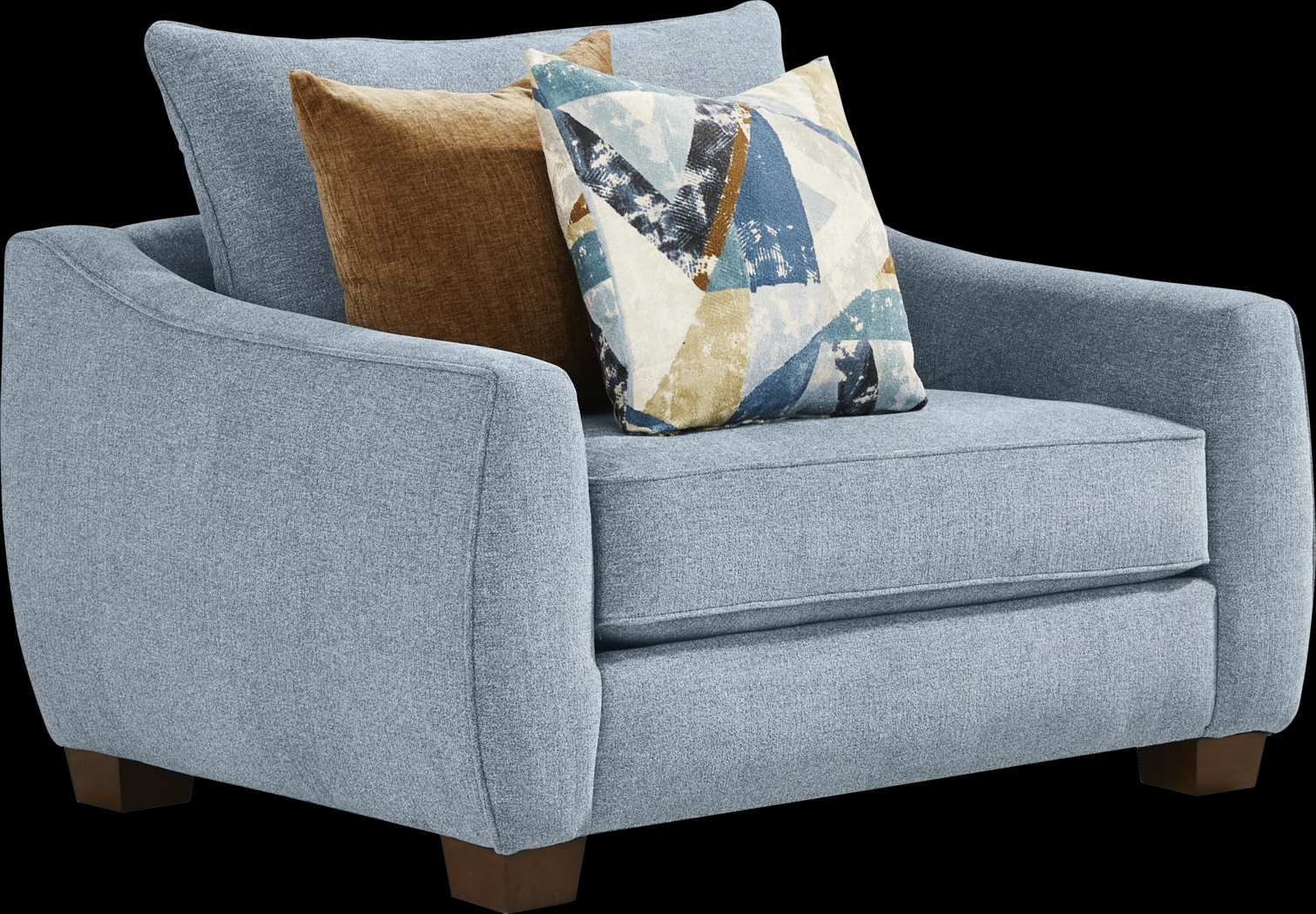 Odette Denim Chair - Thumbnail - Image 1