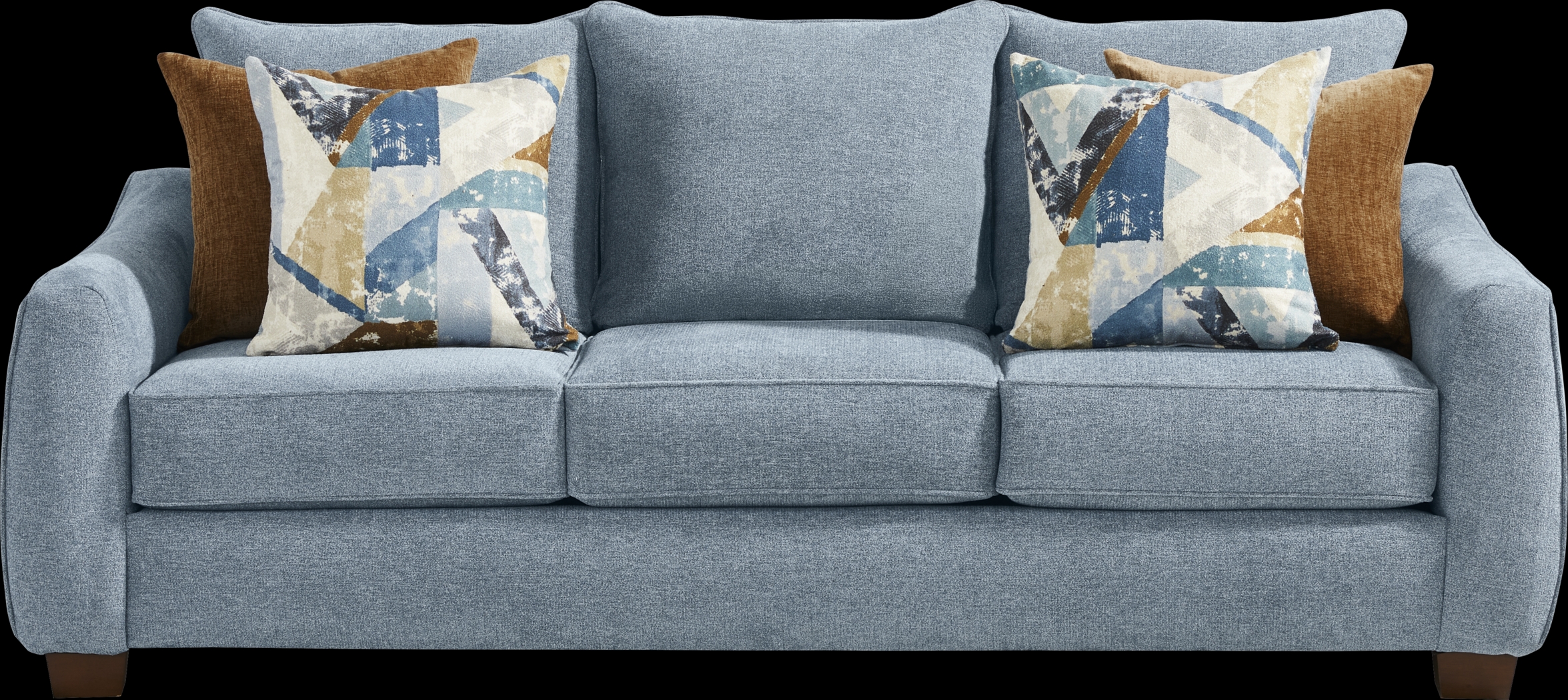 Odette Denim Gel Foam Sleeper Sofa - Thumbnail - Image 1