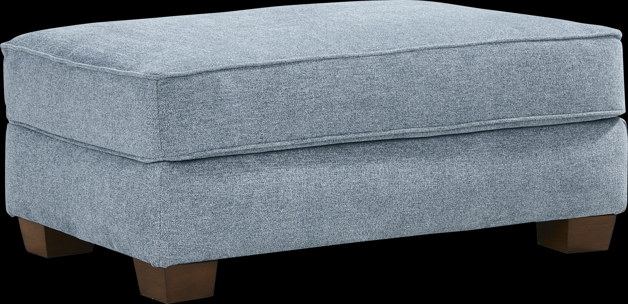 Odette Denim Ottoman - Thumbnail - Image 1