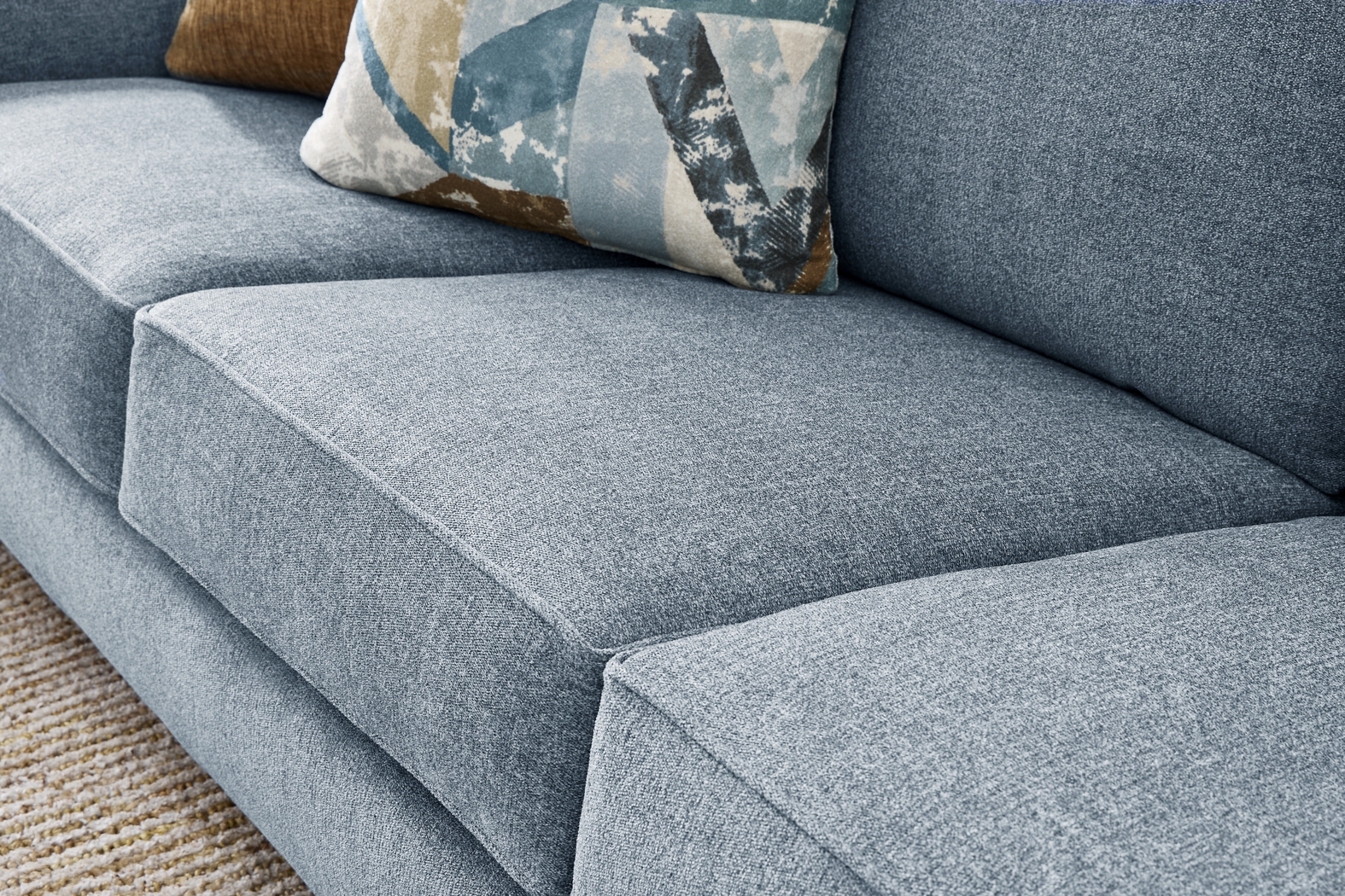 Odette Denim 8 Pc Living Room with Sleeper Sofa - Thumbnail - Image 6