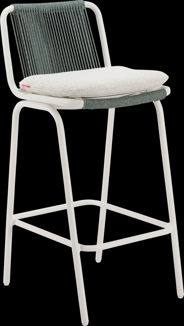 Odora White Barstool, Set of 2 - Thumbnail - Image 4