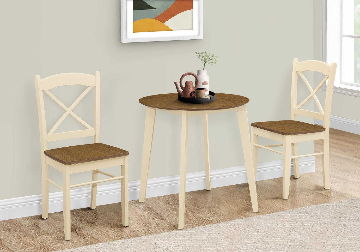 Oemlar I Cream Dining Table - Thumbnail - Image 2