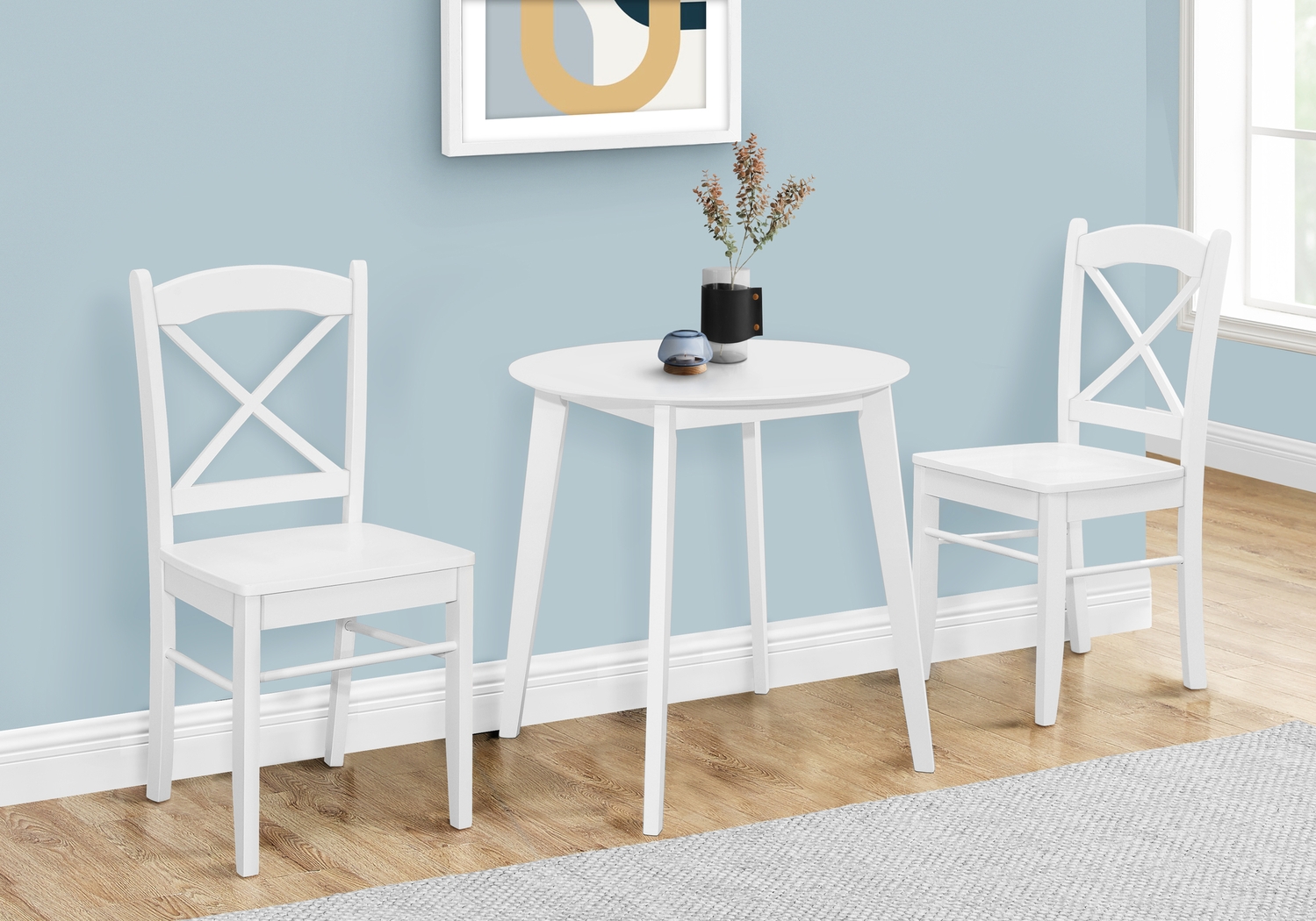 Oemlar I White Dining Table - Thumbnail - Image 2