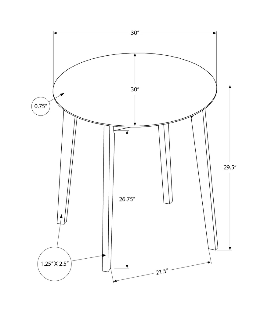 Oemlar I White Dining Table - Thumbnail - Image 5
