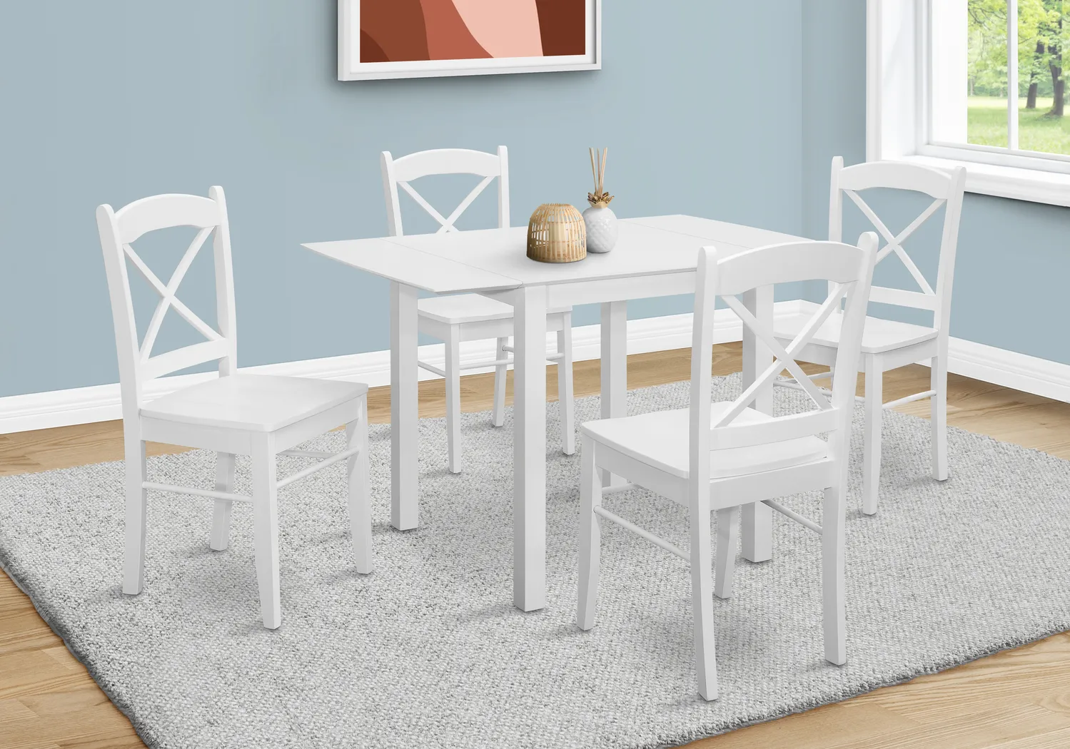 Oemlar II White Dining Table - Thumbnail - Image 2