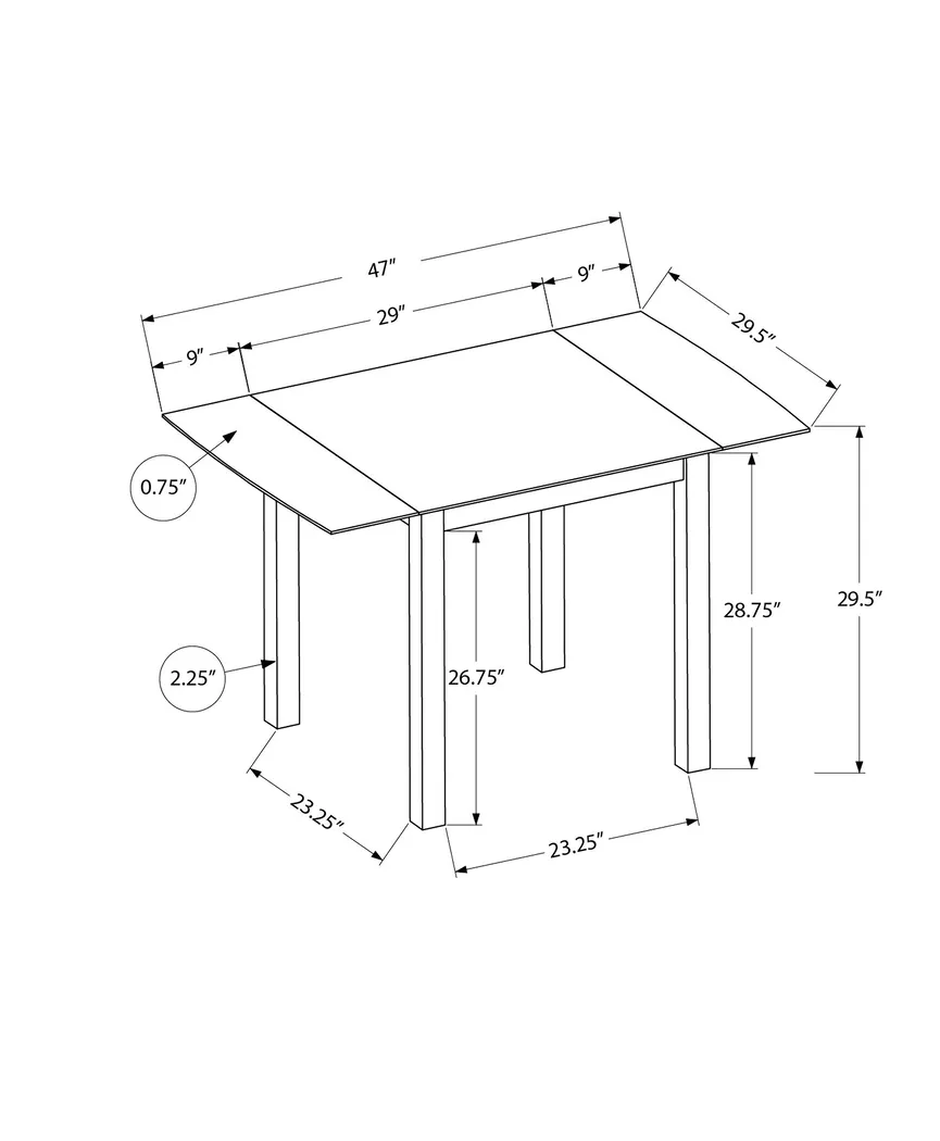 Oemlar II White Dining Table - Thumbnail - Image 4