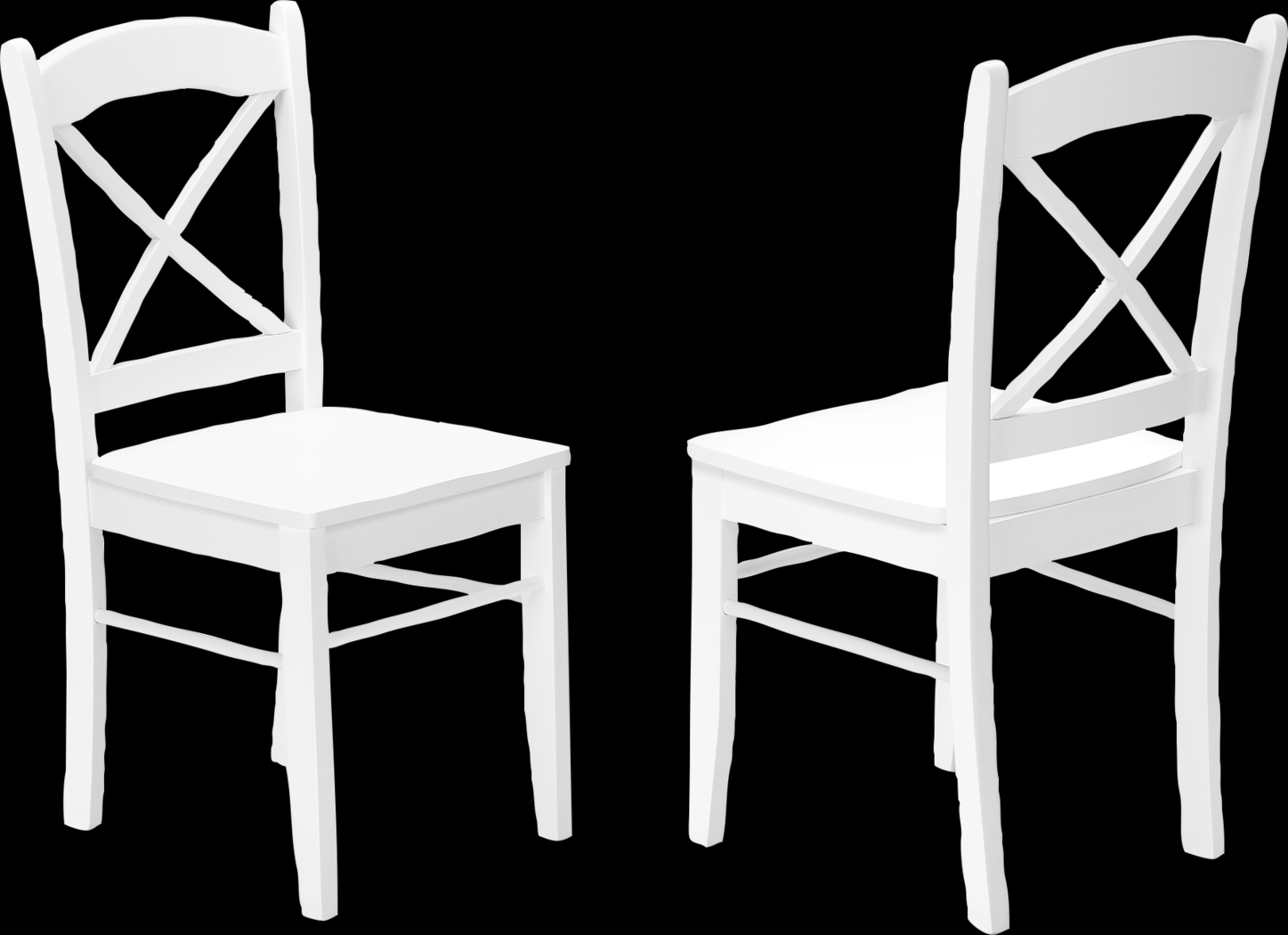 Oemlar White Side Chair, Set of 2 - Thumbnail - Image 1