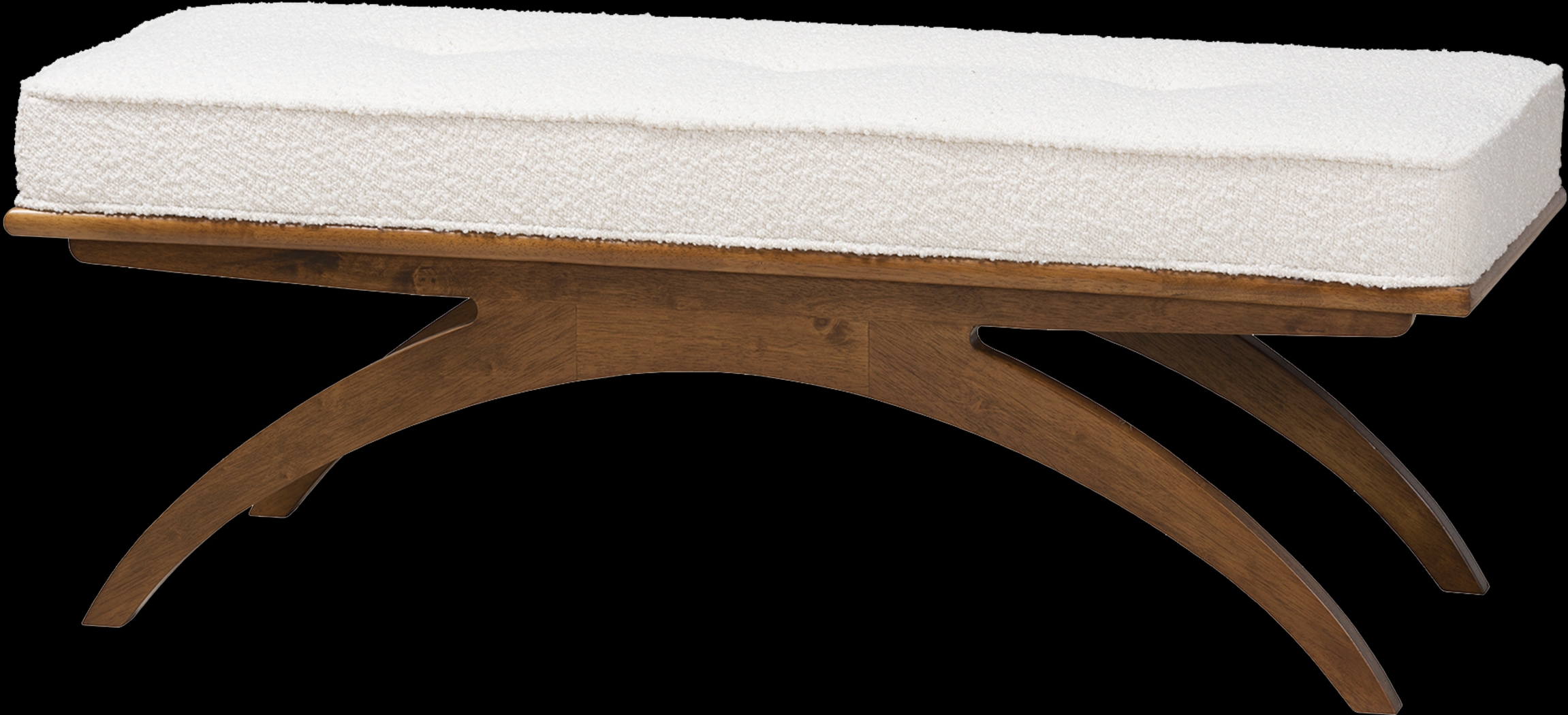 Oesting Cream Accent Bench - Thumbnail - Image 1