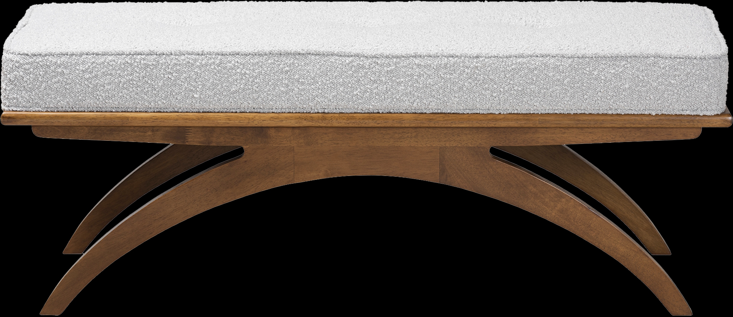 Oesting Light Gray Accent Bench - Thumbnail - Image 4