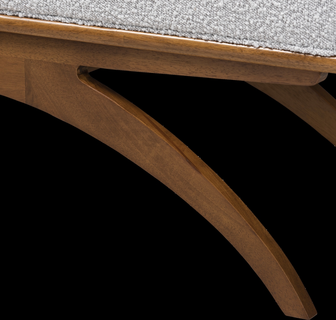 Oesting Light Gray Accent Bench - Thumbnail - Image 6