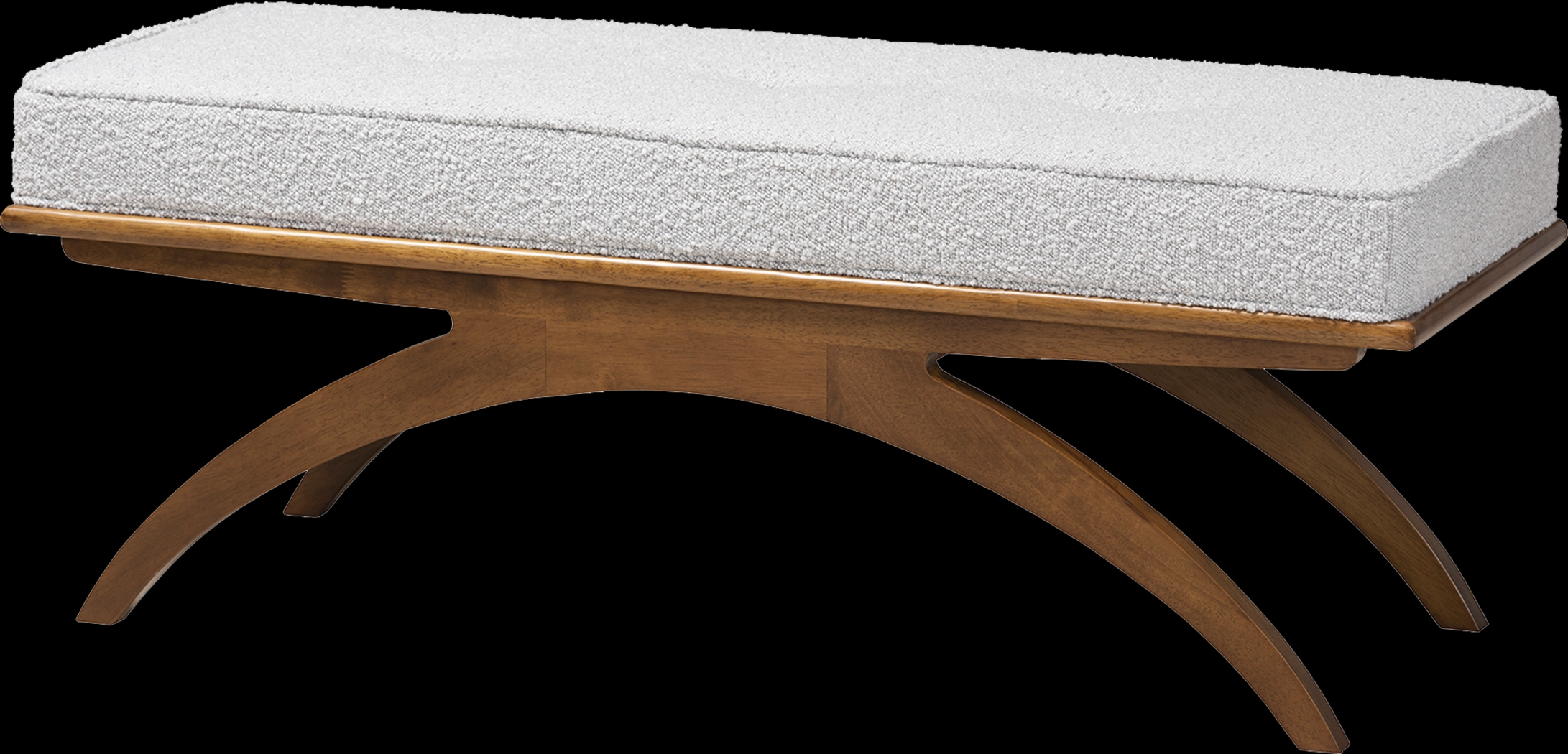 Oesting Light Gray Accent Bench - Thumbnail - Image 1