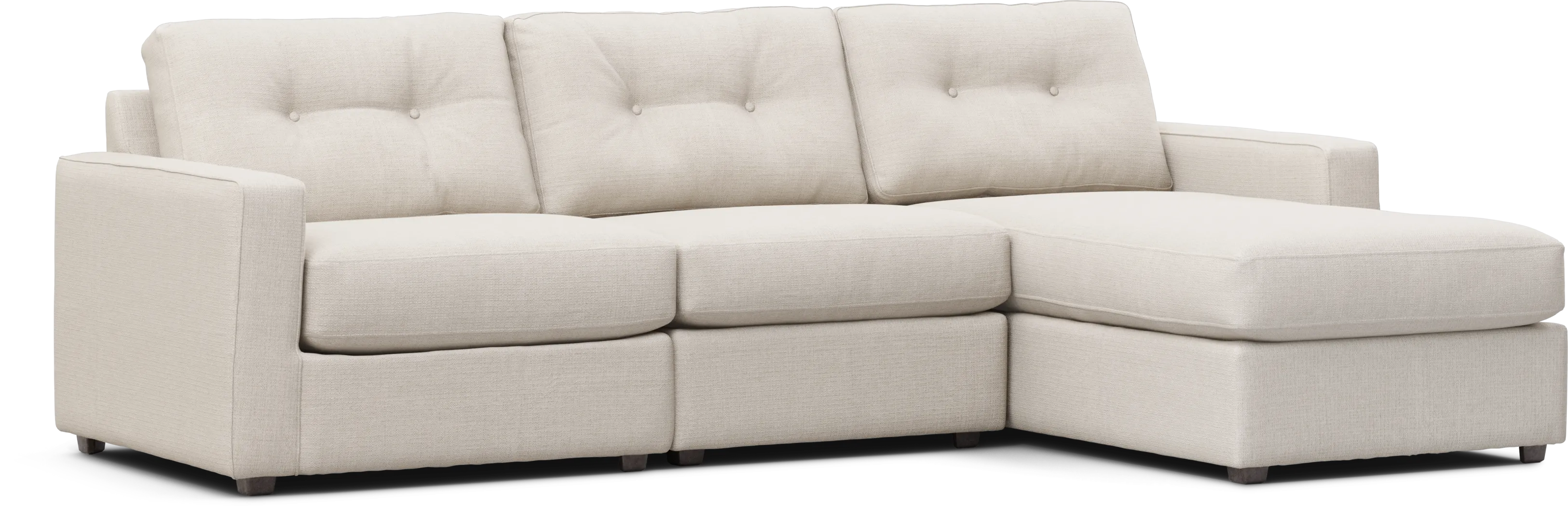 Off-White 3 Pc Power Reclining ModularOne - Thumbnail - Image 1