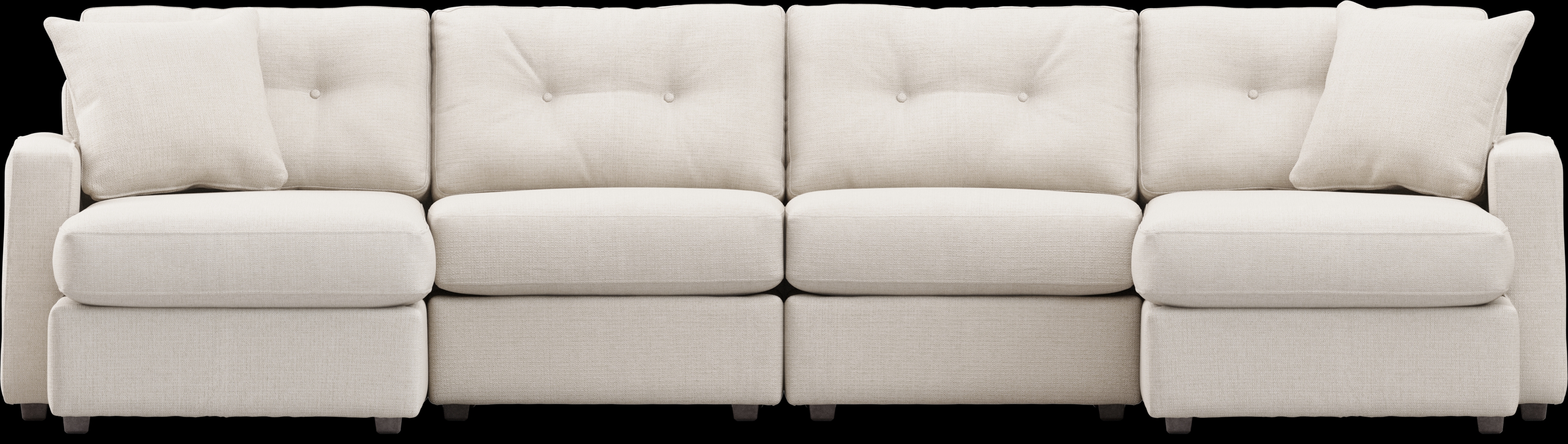 Off-White 4 Pc Power Reclining ModularOne - Thumbnail - Image 3