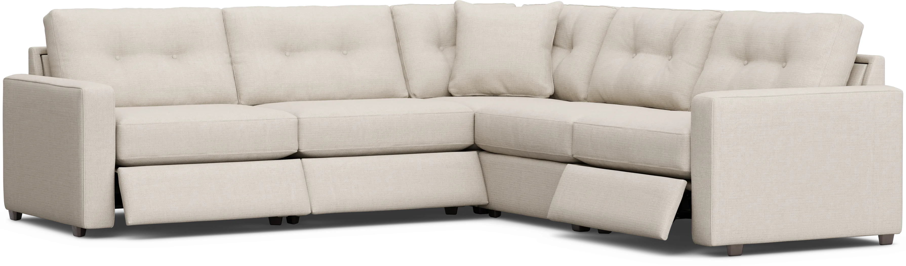 Off-White 5 Pc Power Reclining ModularOne - Thumbnail - Image 1