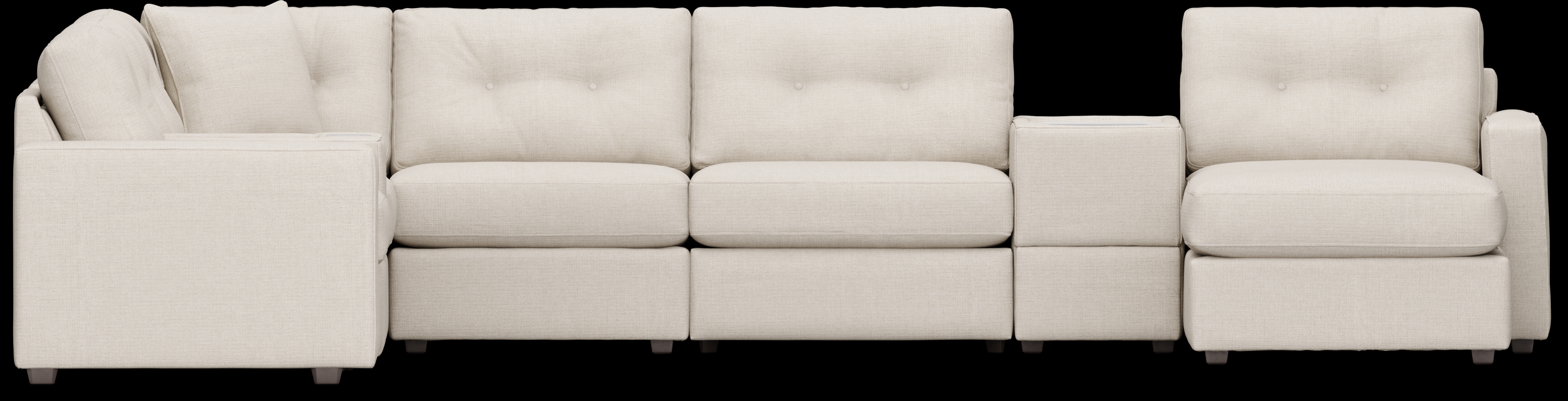 Off-White 8 Pc ModularOne with Media Consoles - Thumbnail - Image 3