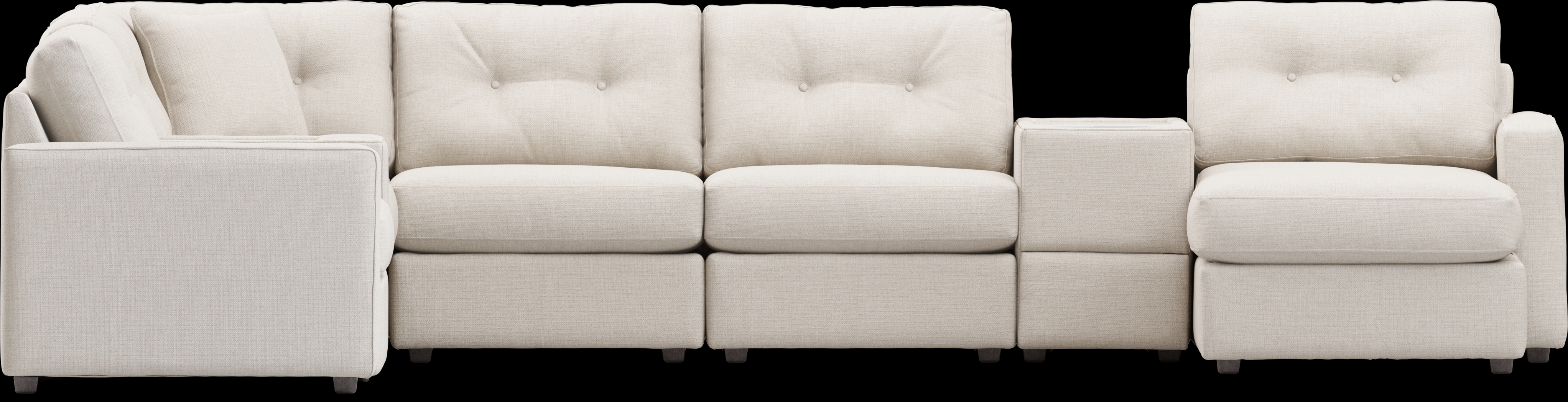 Off-White 8 Pc ModularOne with Media Consoles - Thumbnail - Image 4