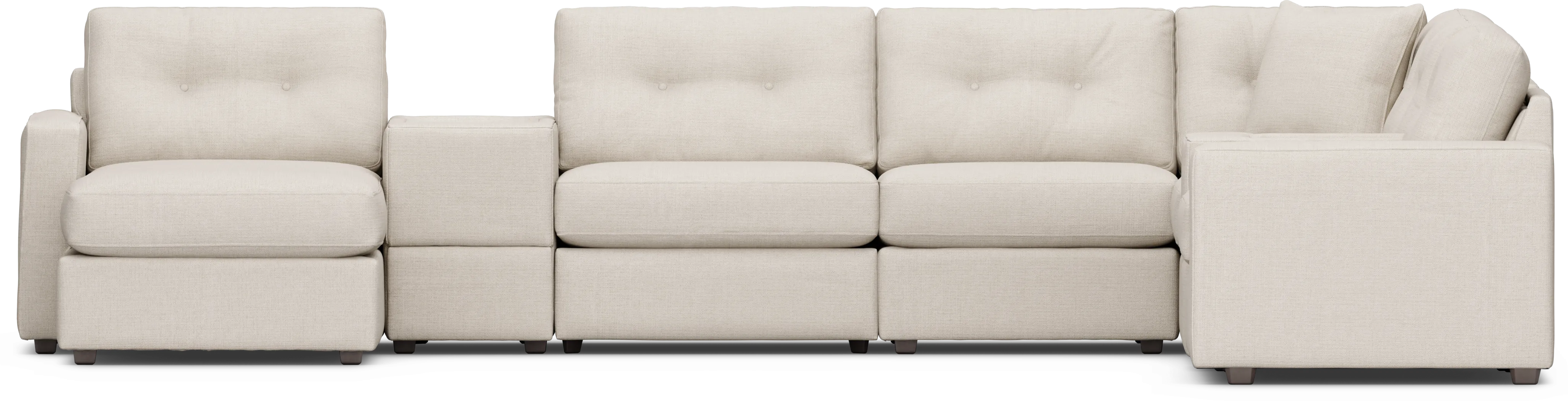 Off-White 8 Pc Power Reclining ModularOne - Thumbnail - Image 4