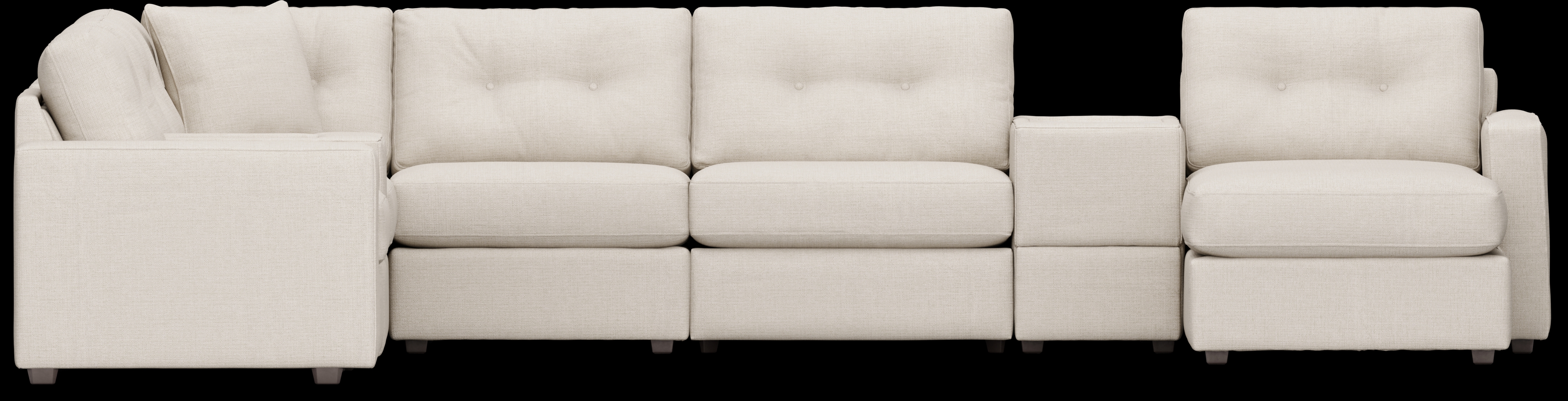 Off-White 8 Pc Power Reclining ModularOne - Thumbnail - Image 2