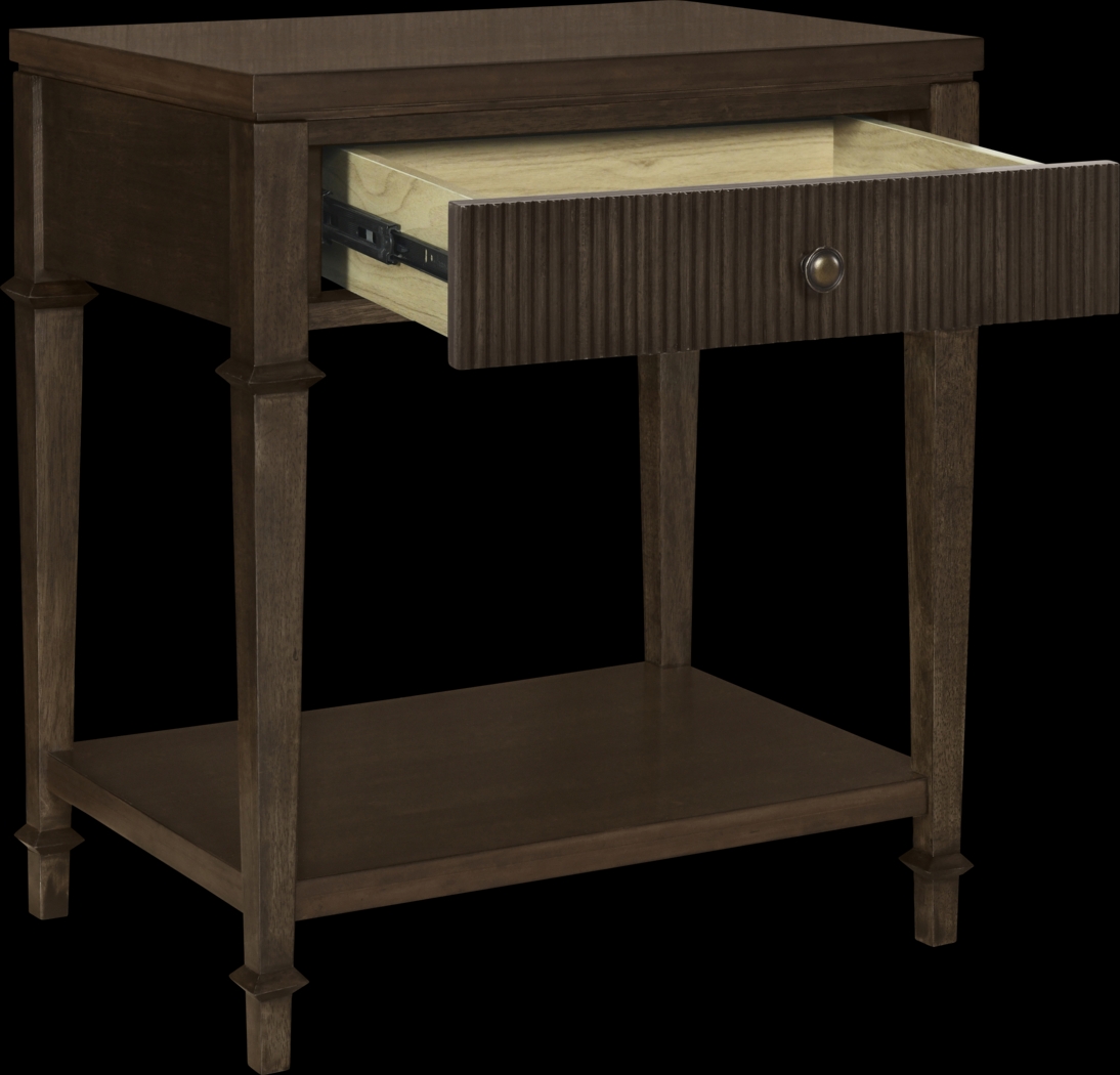 Offermann Brown Nightstand - Thumbnail - Image 4