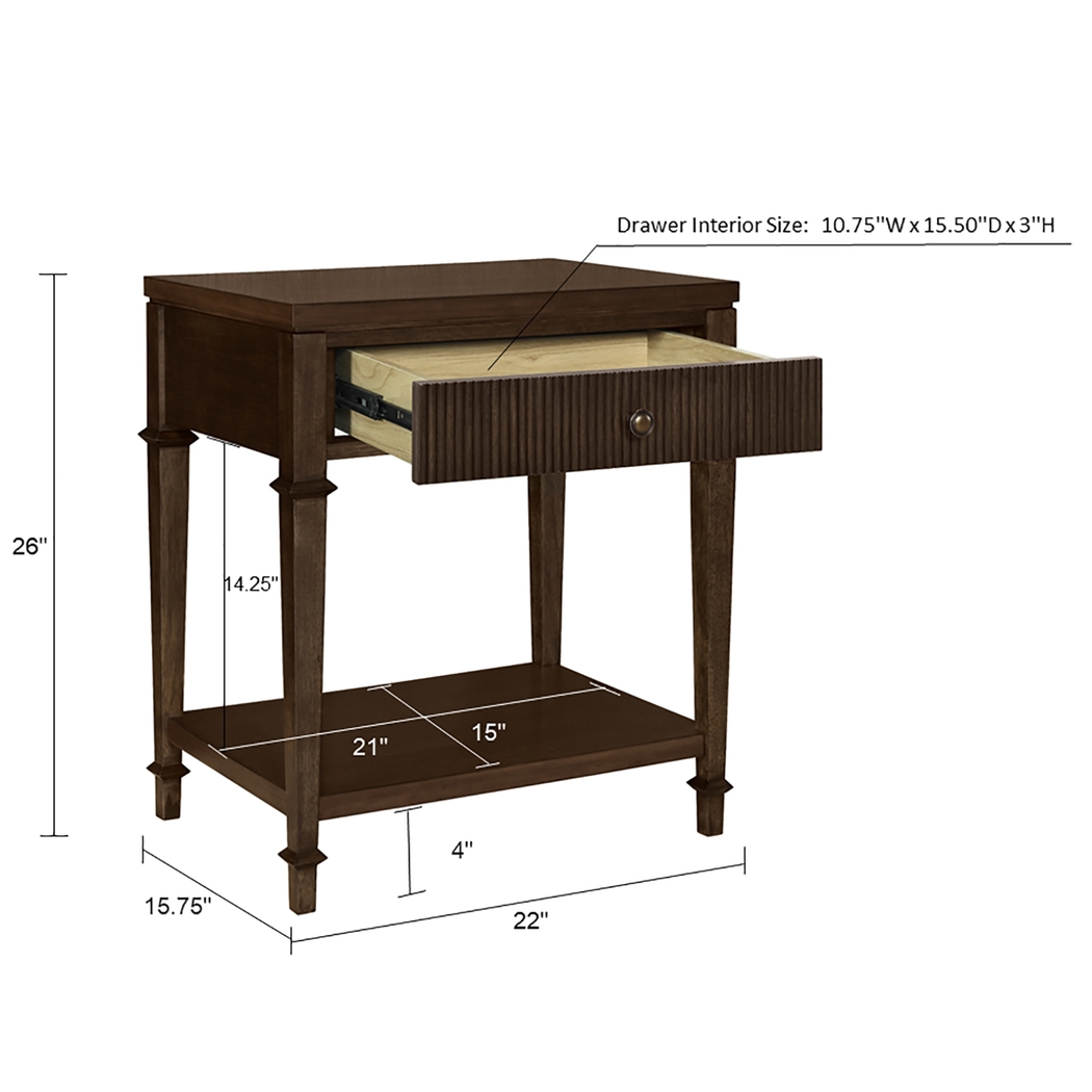 Offermann Brown Nightstand - Thumbnail - Image 10