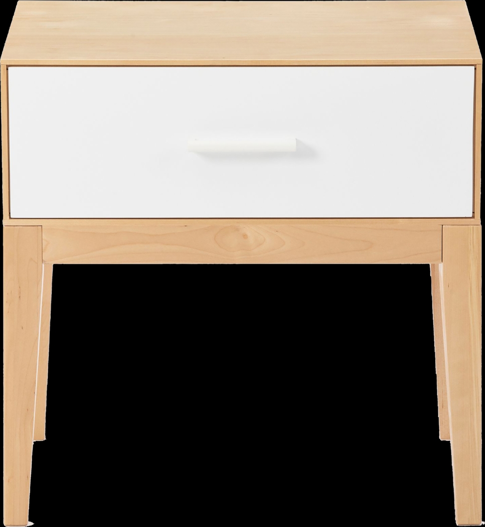 Ogallah White Natural Queen Bed & Nightstands, Set of 3 - Thumbnail - Image 7