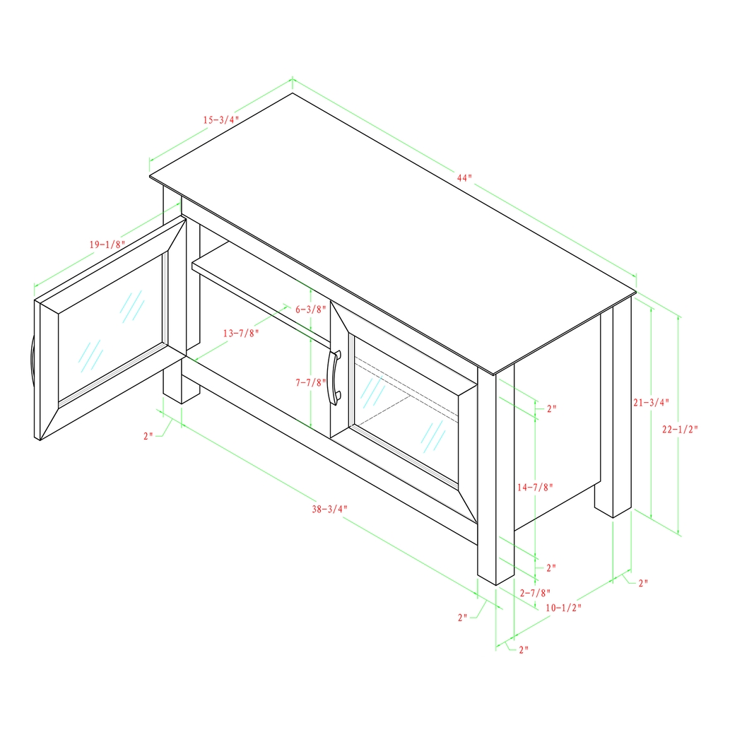 Ogden Black 44 in. Console - Thumbnail - Image 6